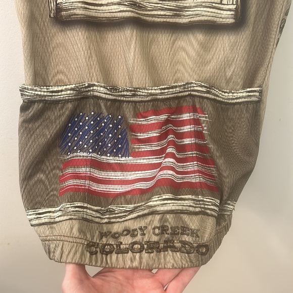 Verge Cycling Jersey Men's Size Large 3/4 Hidden Front Zipper Short Sleeves EUC - Picture 5 of 11